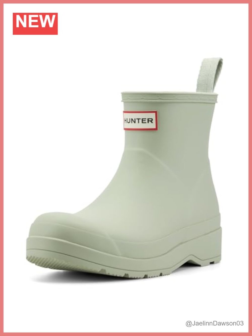 Hunter Women's Waterproof Rubber Ankle Rain Bootie Pull-On Cushioned
